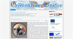 Desktop Screenshot of gymun.cz